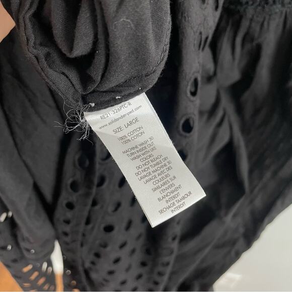 Solid & Striped | Women’s The Tilda Pintuck-Pleated Cotton-Poplin Dress Black L - Picture 9 of 10